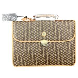 NWT Rioni Moda Italia Signature Leather Briefcase